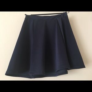 One Clothing navy blue skater skirt